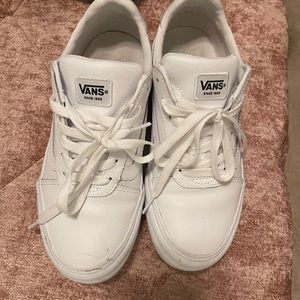 White leather vans